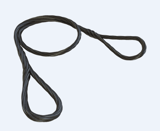 Трос стальной ф27,0мм для протяжки(подвеса) кабеля L=70,0м на заплете с петлями  
