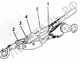 Лебедка рычажная НР-147 4т 3м с тремя крюками