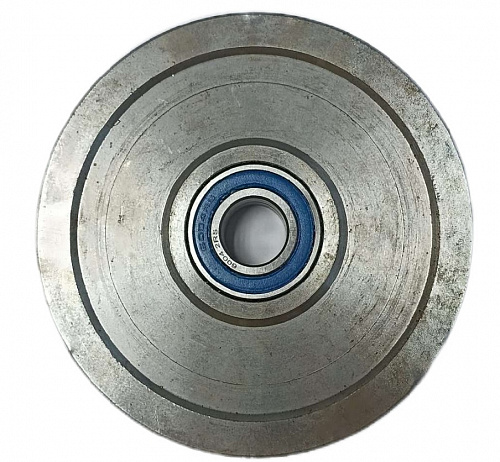 Ролик (шкив) стальной с подш ф134 мм, канат 8-11 мм